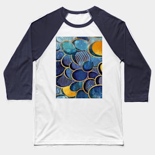 Abstract deep blue // pattern Baseball T-Shirt